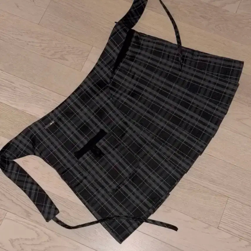 [BUNJANG] Miseki Seoul Pocket Layered Check Skirt - Black / 미세키서울 Pocket layered check skirt 블랙 / 1