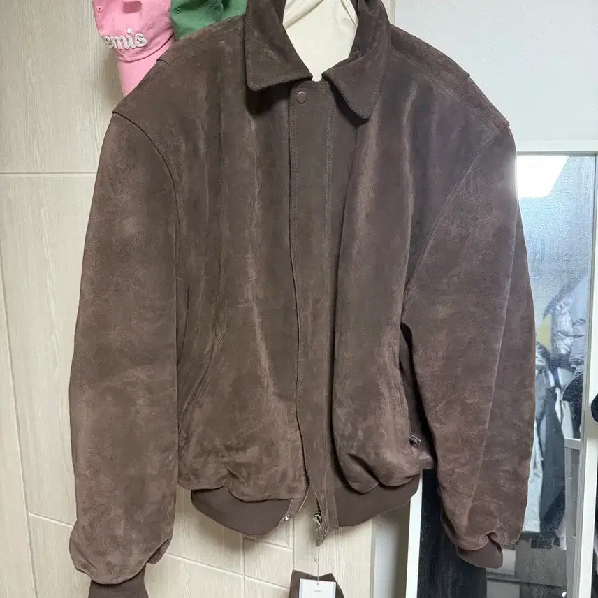[BUNJANG] Gless 1st Suede Leather Bomber Jacket / gless 글레스 1사 스웨이드 레더 봄버 판매합니다.