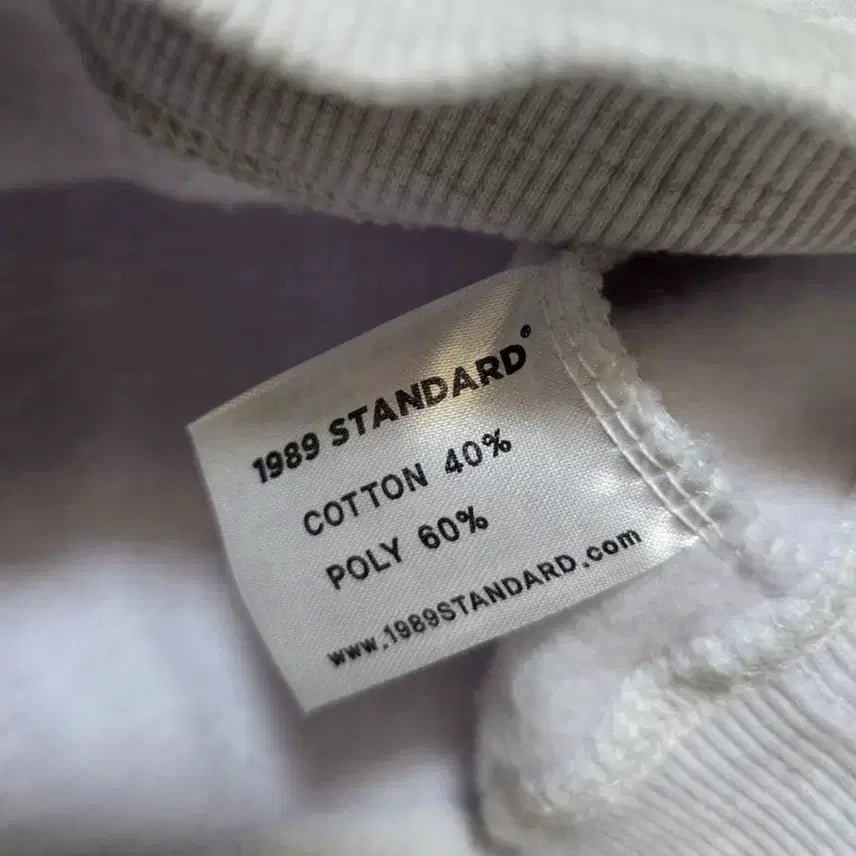 [BUNJANG] Musinsa 1989 Standard Fleece Sweatshirt - White Melange / 무신사 1989스탠다드 기모 맨투맨L(남여공용.상태최상)