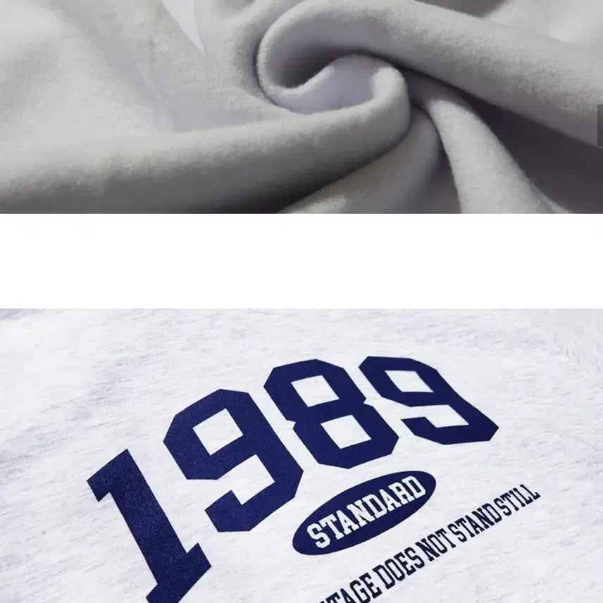[BUNJANG] Musinsa 1989 Standard Fleece Sweatshirt - White Melange / 무신사 1989스탠다드 기모 맨투맨L(남여공용.상태최상)