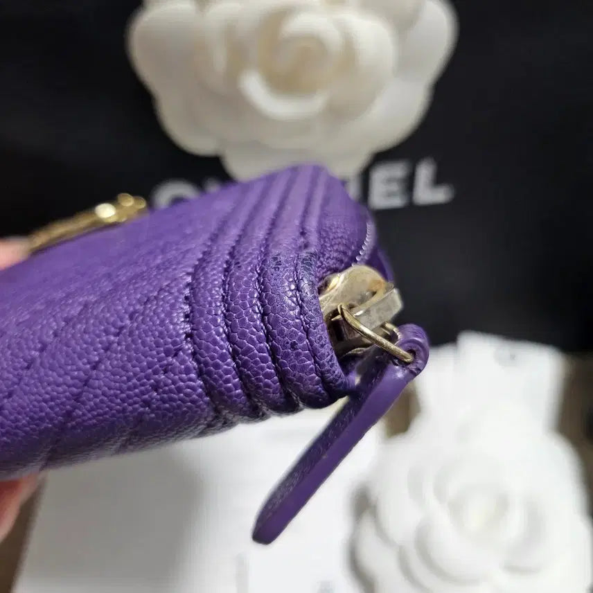 [BUNJANG] Chanel Boy Caviar Zipper Wallet / [마지막가격/풀박스/택포] 한정판 캐비어 샤넬 보이 지퍼돌이