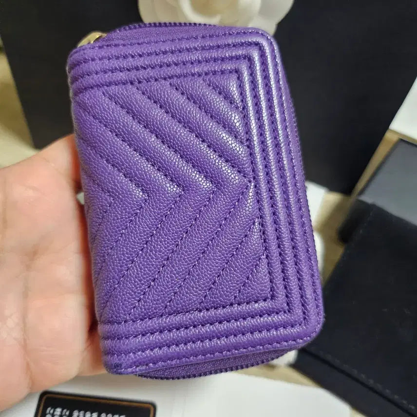 [BUNJANG] Chanel Boy Caviar Zipper Wallet / [마지막가격/풀박스/택포] 한정판 캐비어 샤넬 보이 지퍼돌이