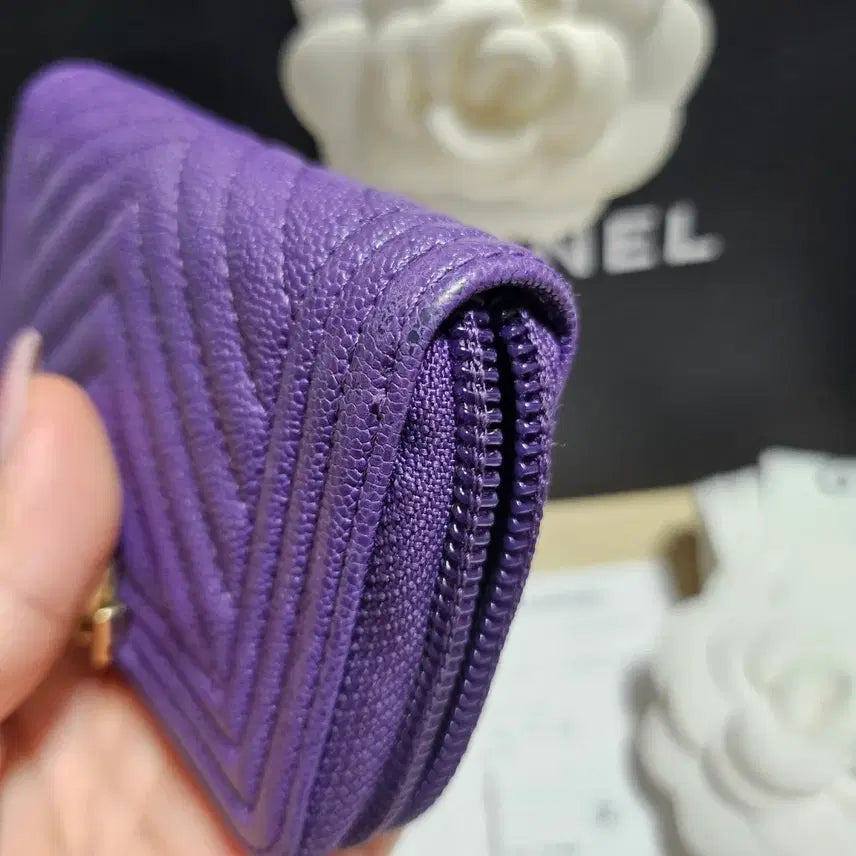 [BUNJANG] Chanel Boy Caviar Zipper Wallet / [마지막가격/풀박스/택포] 한정판 캐비어 샤넬 보이 지퍼돌이