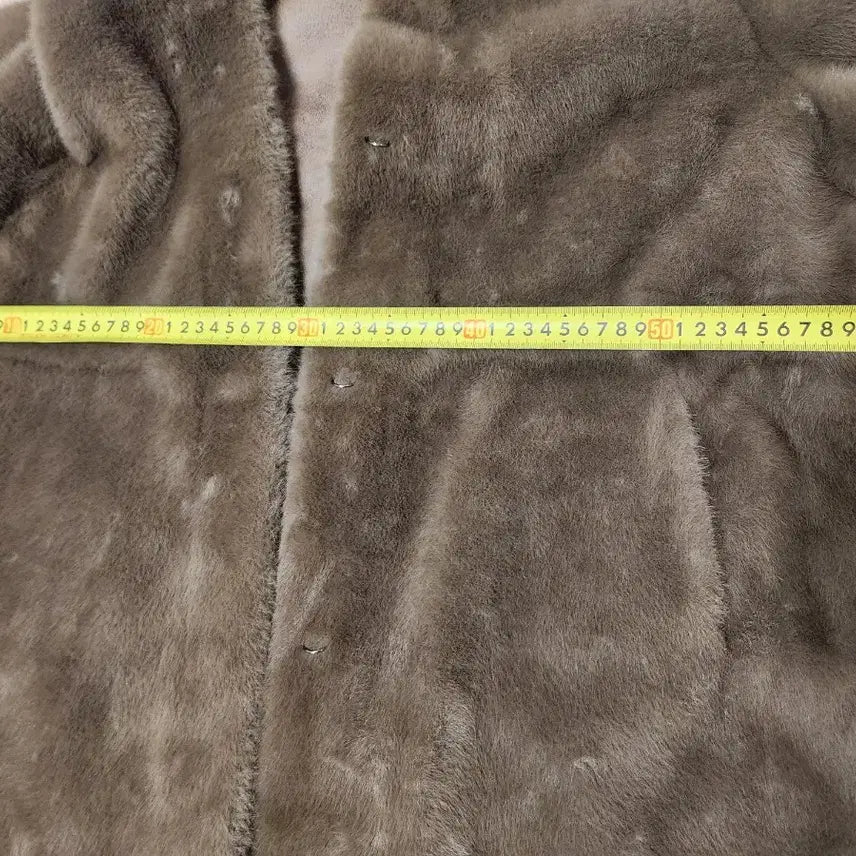 [BUNJANG] Hooded Eco Fur Coat - Brown / 후드 에코 퍼 코트 브라운(새상품)