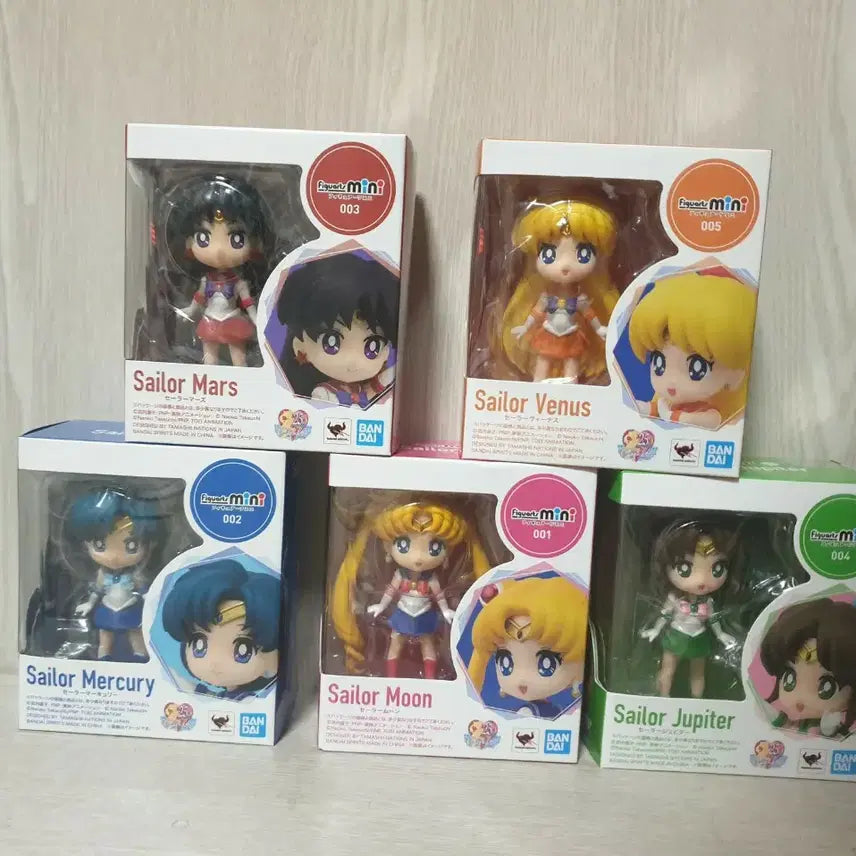 [BUNJANG] Figuarts Mini Sailor Moon 5-Piece Figure Set / 피규아츠 미니세일러문 5종 세트