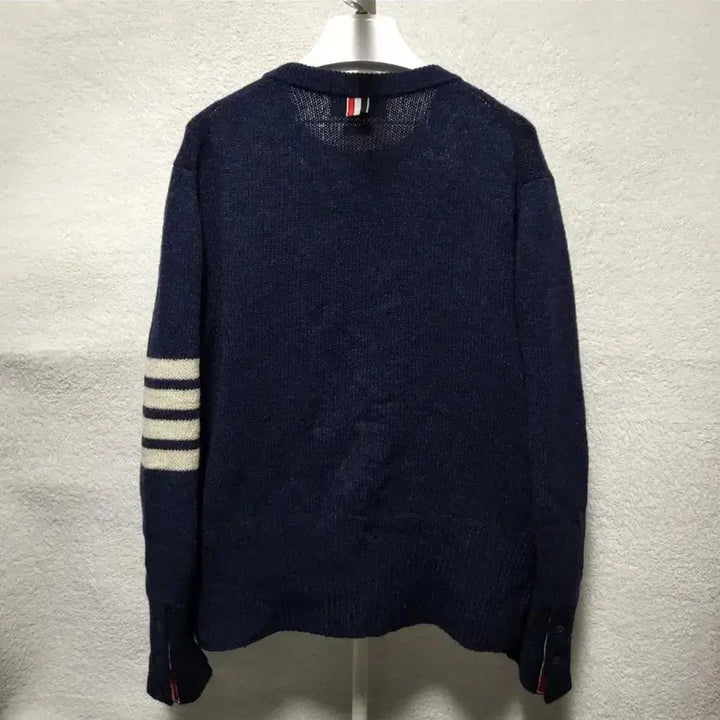 [BUNJANG] Thom Browne Shetland Knit Sweater / [정품] 4 / 톰브라운 사선완장 셰틀랜드 니트