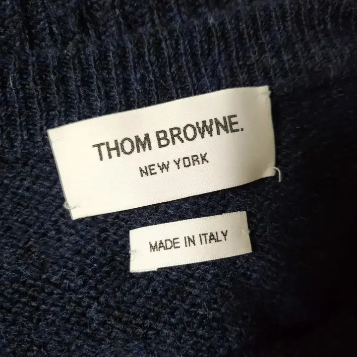 [BUNJANG] Thom Browne Shetland Knit Sweater / [정품] 4 / 톰브라운 사선완장 셰틀랜드 니트