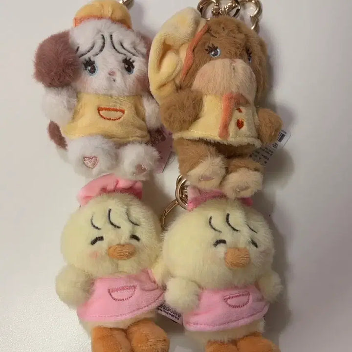 [BUNJANG] Miko Characters Plush Keyring Bundle Set / 미코캐릭터즈 인형키링 4개 일괄