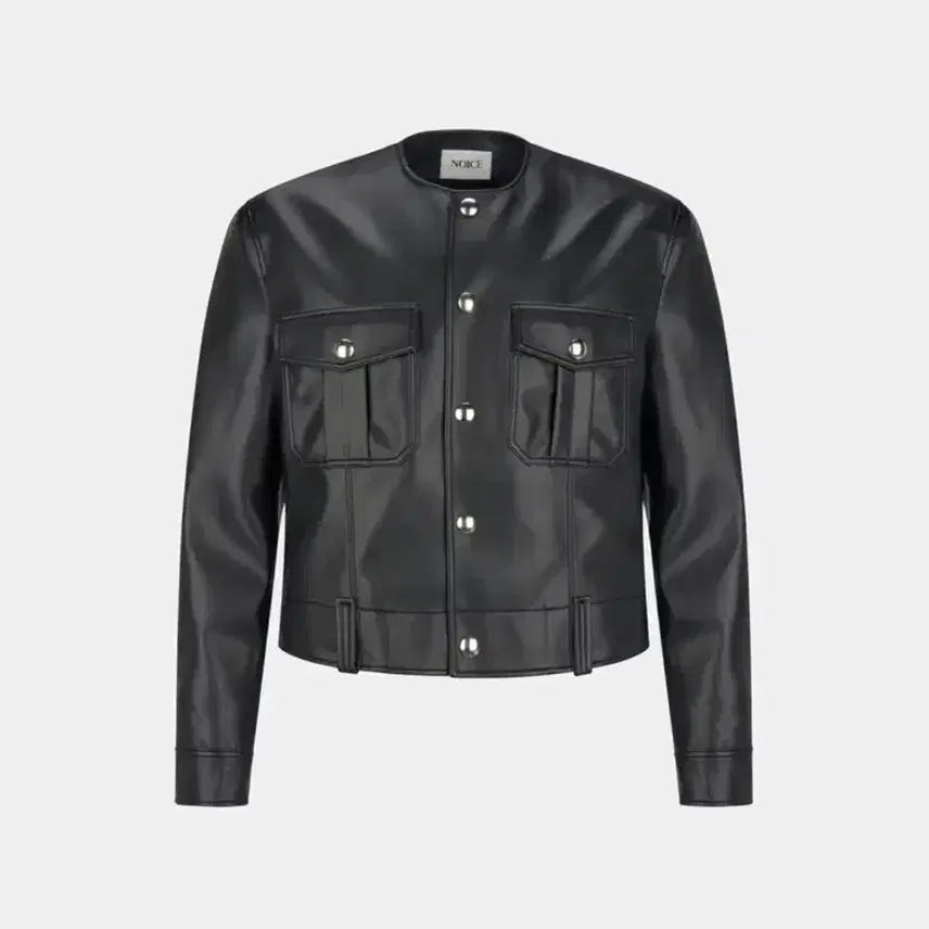 [BUNJANG] NOICE Pure Collar Leather Jacket M / 노이스 퓨어 카라 레더 자켓 M
