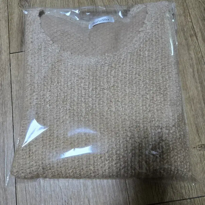 [BUNJANG] Vanessa Knit Top / (바네사 ) 부끌니트 베이지 아이보리 시스루 배색