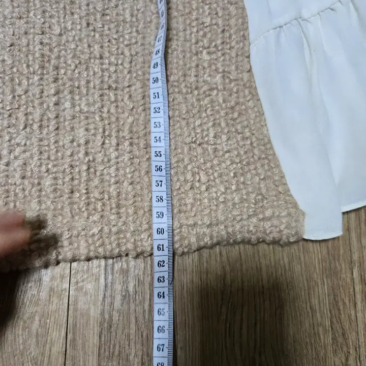 [BUNJANG] Vanessa Knit Top / (바네사 ) 부끌니트 베이지 아이보리 시스루 배색