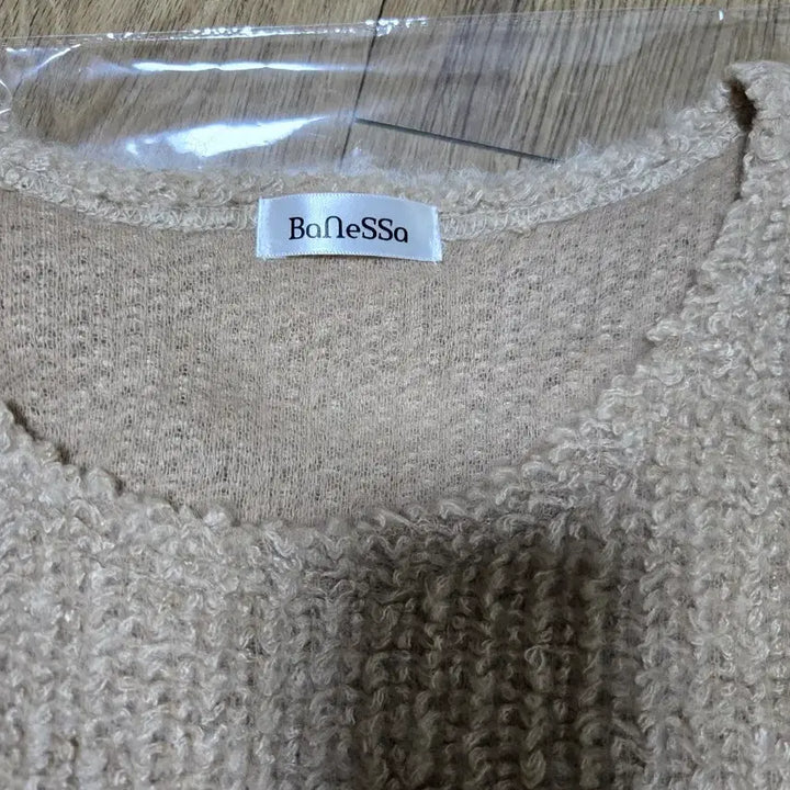 [BUNJANG] Vanessa Knit Top / (바네사 ) 부끌니트 베이지 아이보리 시스루 배색