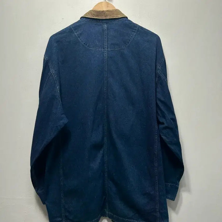 [BUNJANG] Calvin Klein Denim Jacket / 캘빈클라인 데님 자켓 블루종 배색 카라 L