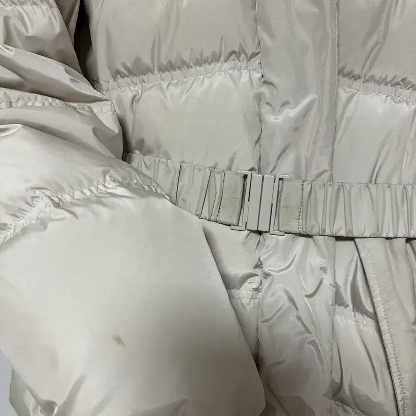 [BUNJANG] LAP STUDIO Fox Fur Belted Short Down Jacket / LAP STUDIO 폭스퍼 벨티드 숏패딩 아이보리