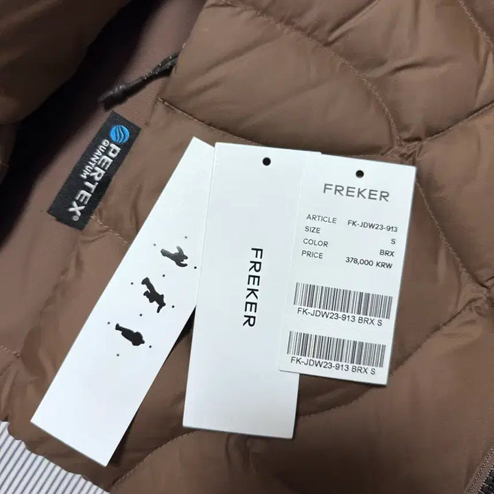 [BUNJANG] FREKER Pertex Down Jacket Brown S / FREKER 프리커 퍼텍스 다운 자켓 패딩 브라운 S