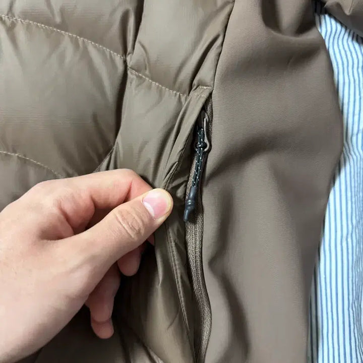 [BUNJANG] FREKER Pertex Down Jacket Brown S / FREKER 프리커 퍼텍스 다운 자켓 패딩 브라운 S