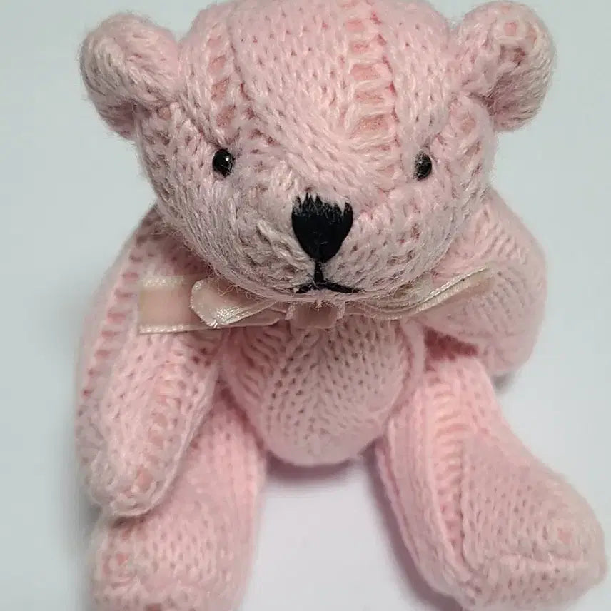 [BUNJANG] Pink Teddy Bear Joint Doll Keychain / 핑크 테디베어 열쇠고리 곰돌이 관절 인형