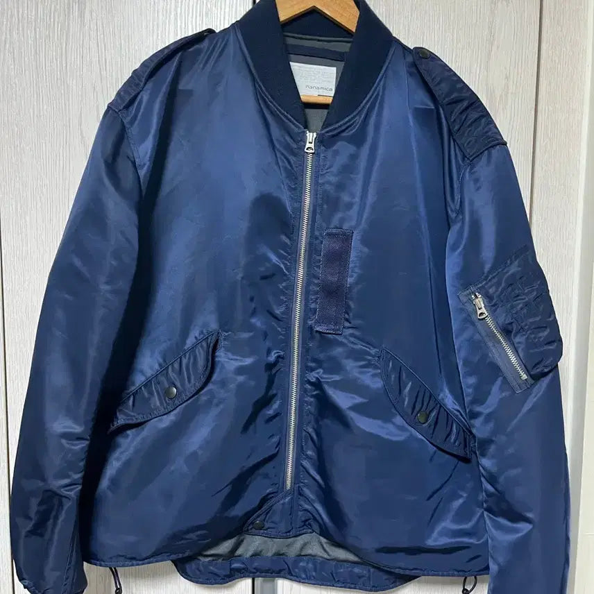[BUNJANG] Nanamica MA-1 Bomber Jacket Navy M / Nanamica 나나미카 블루종 ma-1 자켓 네이비 M size