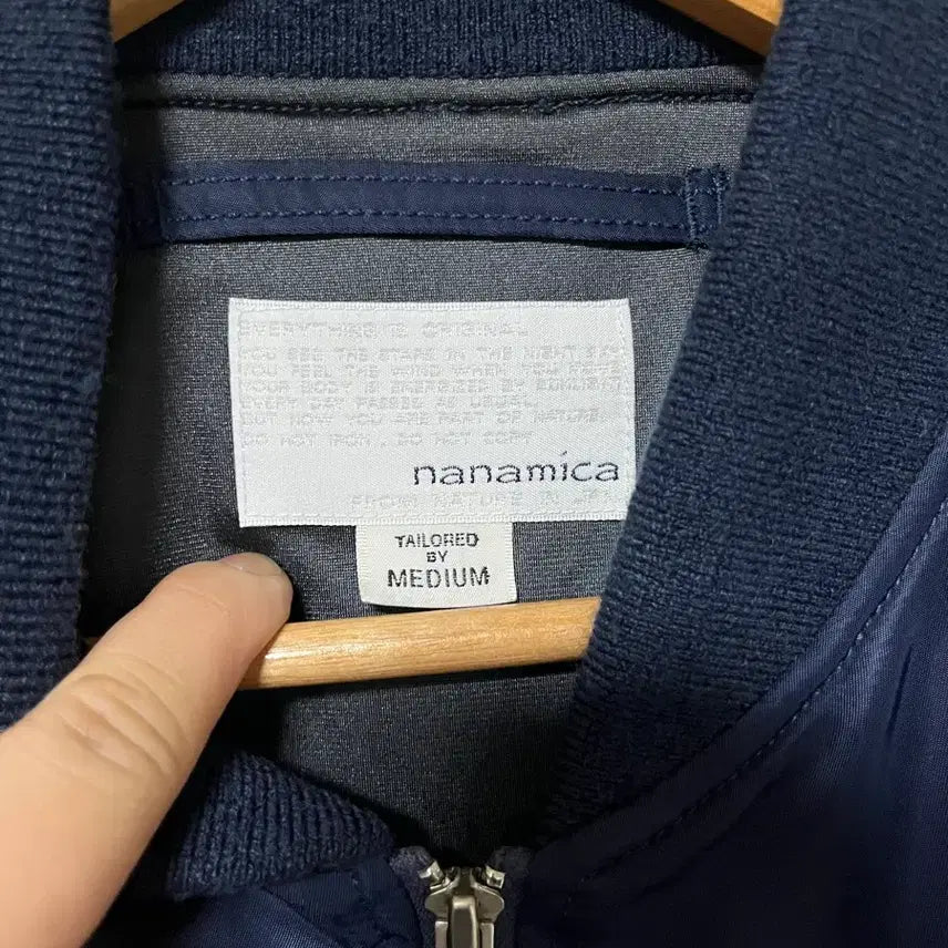 [BUNJANG] Nanamica MA-1 Bomber Jacket Navy M / Nanamica 나나미카 블루종 ma-1 자켓 네이비 M size