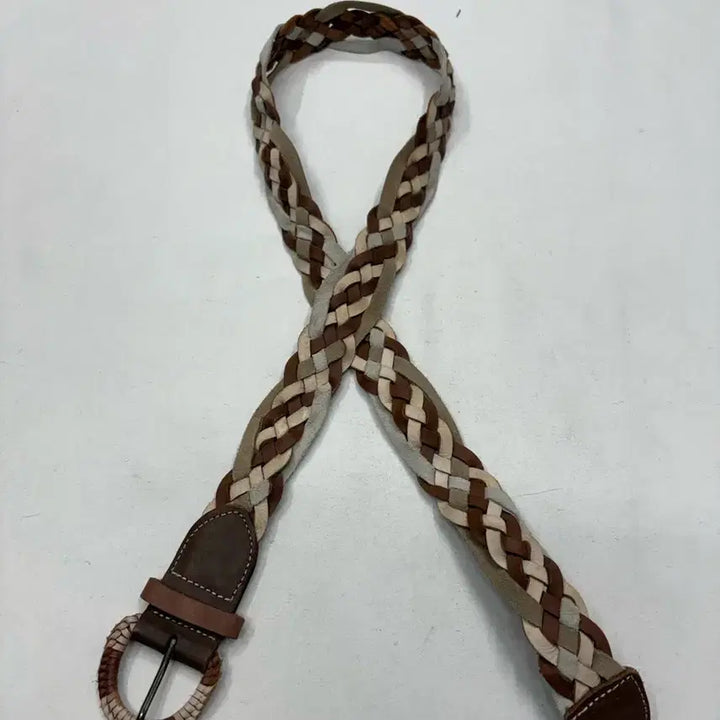 [BUNJANG] GAP Vintage Braided Cow Leather Belt / GAP 빈티지 브레이드 카우 레더 벨트