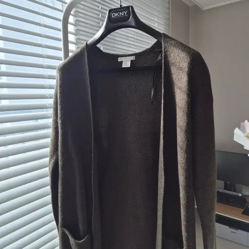 [BUNJANG] H&M Long Cardigan XS / 새제품,동영상o) 간절기 H&M 카키 롱가디건 xs 160/80A,