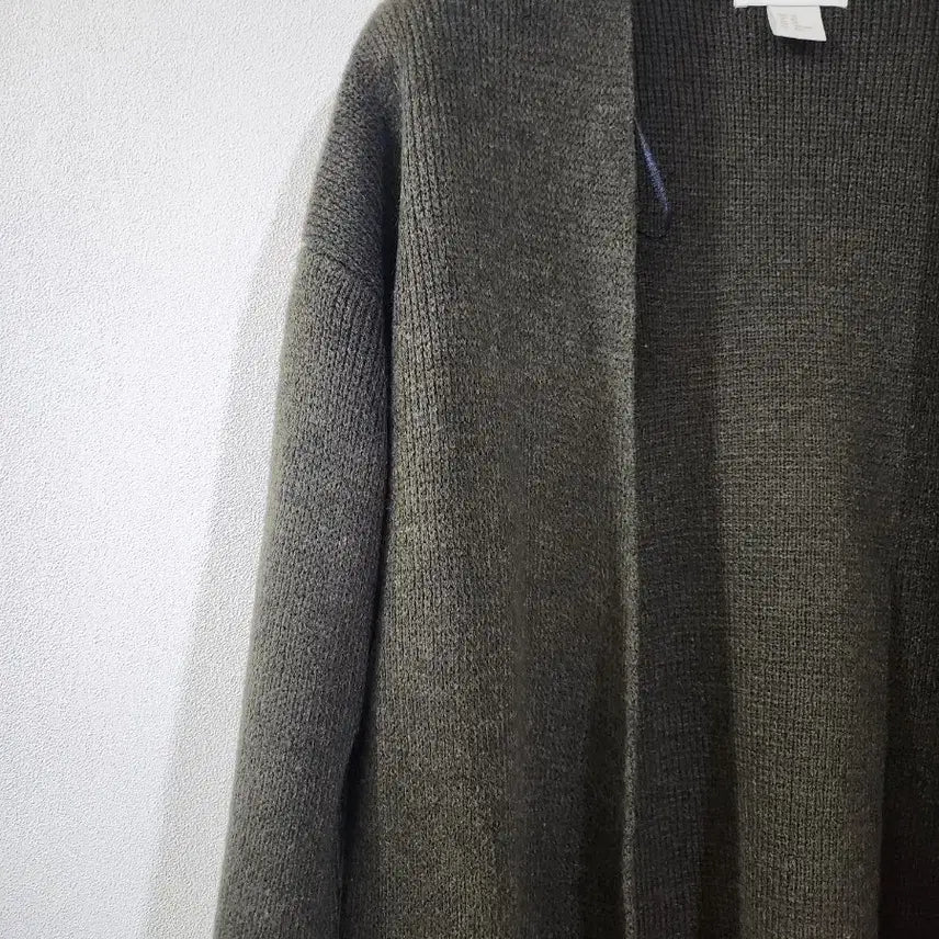 [BUNJANG] H&M Long Cardigan XS / 새제품,동영상o) 간절기 H&M 카키 롱가디건 xs 160/80A,