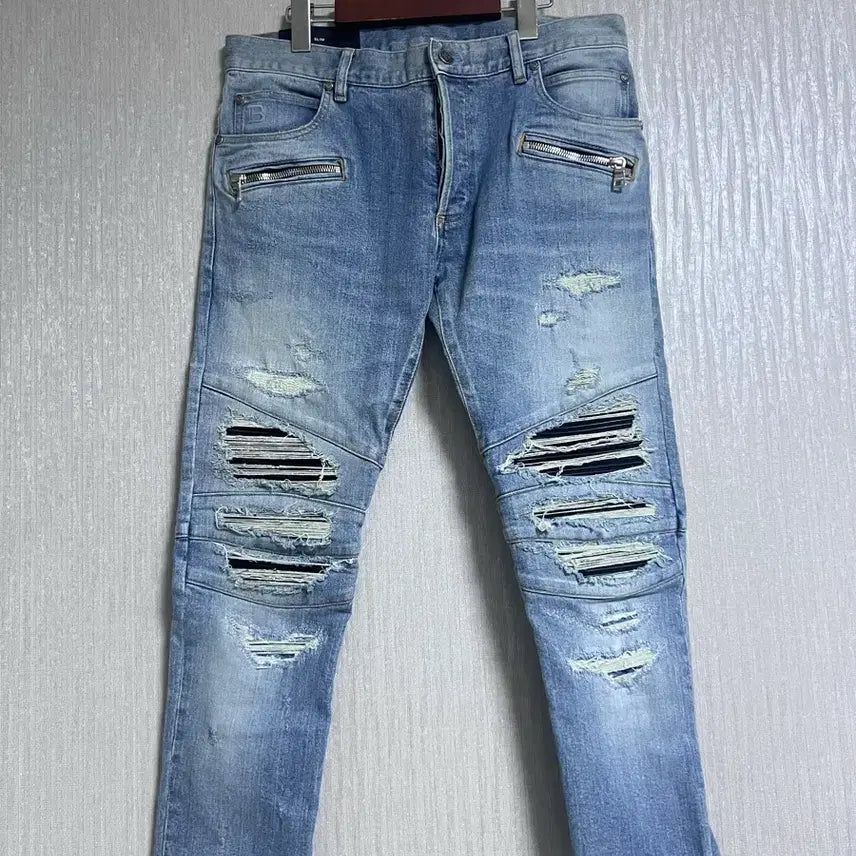 [BUNJANG] Balmain Bike Jeans (Size 33) / 발망 바이크 청바지 (33)