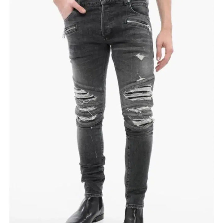 [BUNJANG] Balmain Bike Jeans (Size 33) / 발망 바이크 청바지 (33)