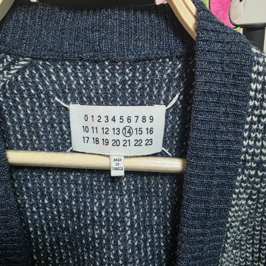 [BUNJANG] Maison Margiela Navy & White Cardigan / 메종 마르지엘라 가디건