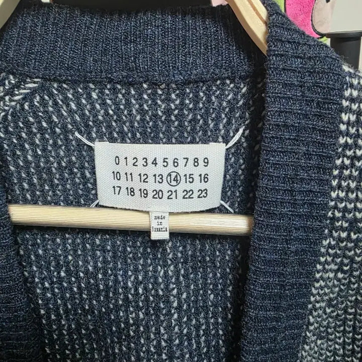 [BUNJANG] Maison Margiela Navy & White Cardigan / 메종 마르지엘라 가디건