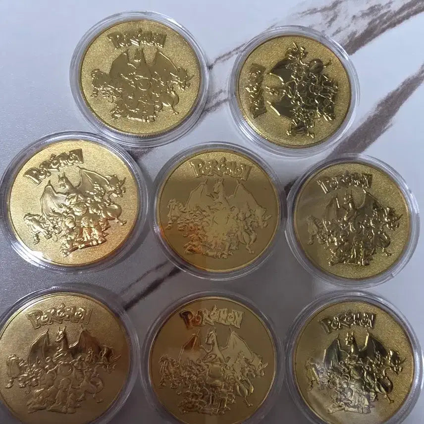 [BUNJANG] Pokemon Gold Plated Commemorative Coin / 포켓몬 금도금 기념 주화