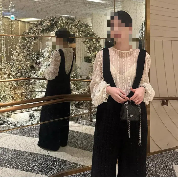 [BUNJANG] Outfit Tweed Jumpsuit / 아웃핏 트위드 점프수트