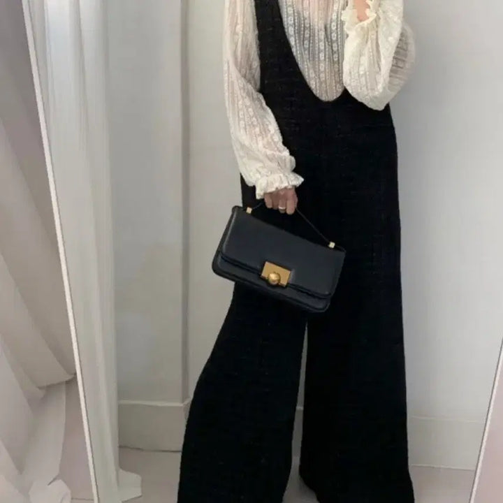 [BUNJANG] Outfit Tweed Jumpsuit / 아웃핏 트위드 점프수트