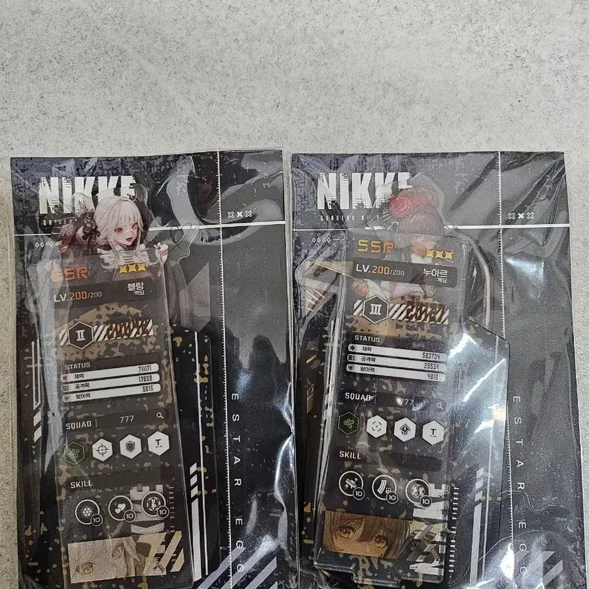 [BUNJANG] Nikke Blanc/Noir Acrylic Stand Set / 니케 블랑/누아르 아크릴 스탠드 세트