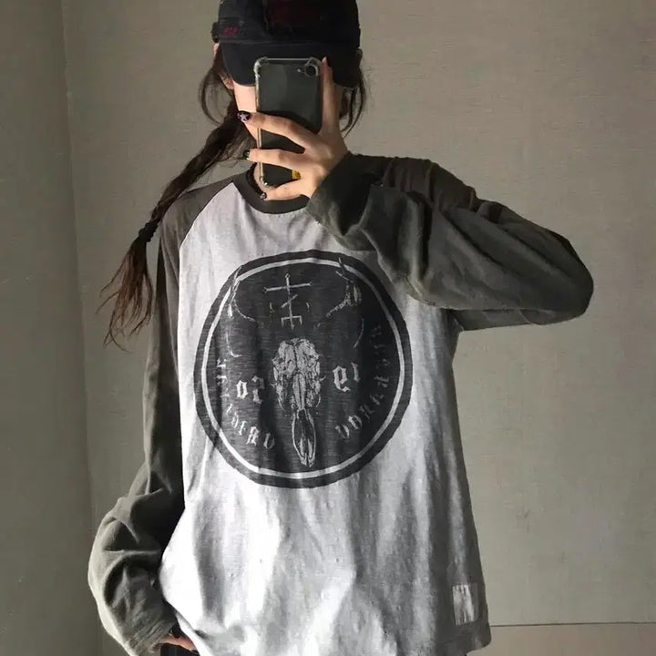 [BUNJANG] Life Is Wet Vintage Berkaru Raglan Long Sleeve / 라이프이즈웻 빈티지 버카루 나그랑 롱슬리브
