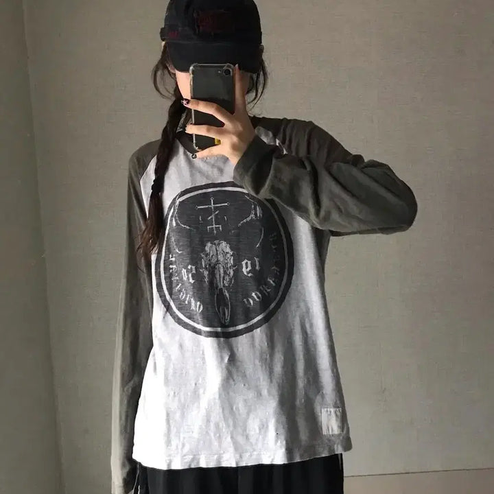 [BUNJANG] Life Is Wet Vintage Berkaru Raglan Long Sleeve / 라이프이즈웻 빈티지 버카루 나그랑 롱슬리브