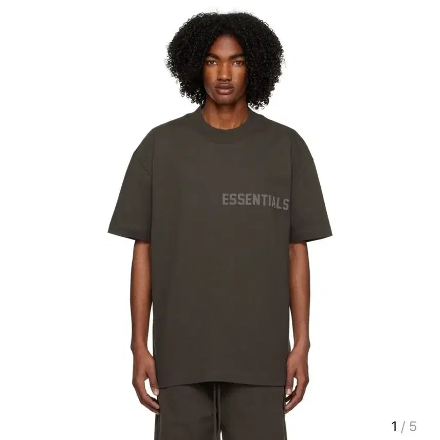[BUNJANG] Fear of God Essentials T-shirt Off Black XL / 피어오브갓 에센셜 티셔츠 오프블랙 xl
