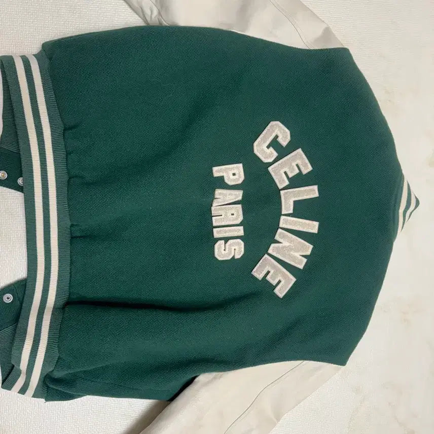 [BUNJANG] Celine Varsity Jacket Limited Edition / 셀린느 그린 바시티 자켓 한정판 50