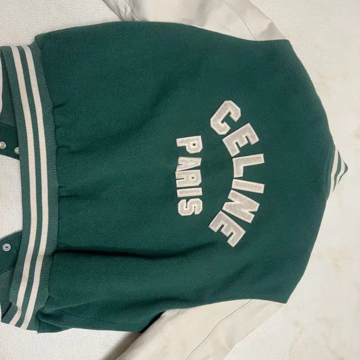 [BUNJANG] Celine Varsity Jacket Limited Edition / 셀린느 그린 바시티 자켓 한정판 50