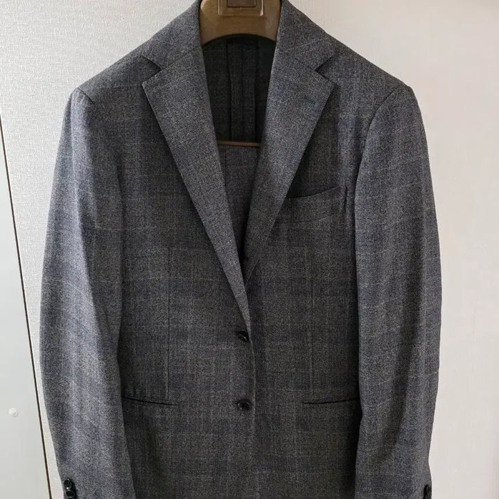 [BUNJANG] Ring Jacket Black Label Gray Glen Check Suit / 링자켓 블랙라벨 그레이 글렌체크 수트