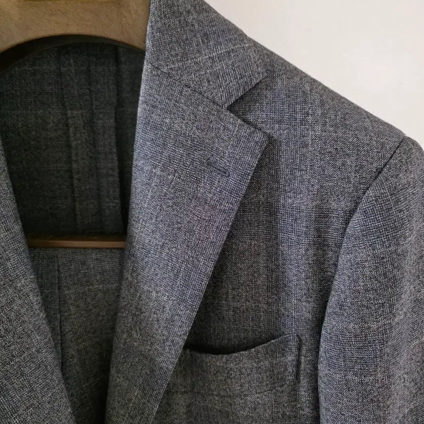 [BUNJANG] Ring Jacket Black Label Gray Glen Check Suit / 링자켓 블랙라벨 그레이 글렌체크 수트