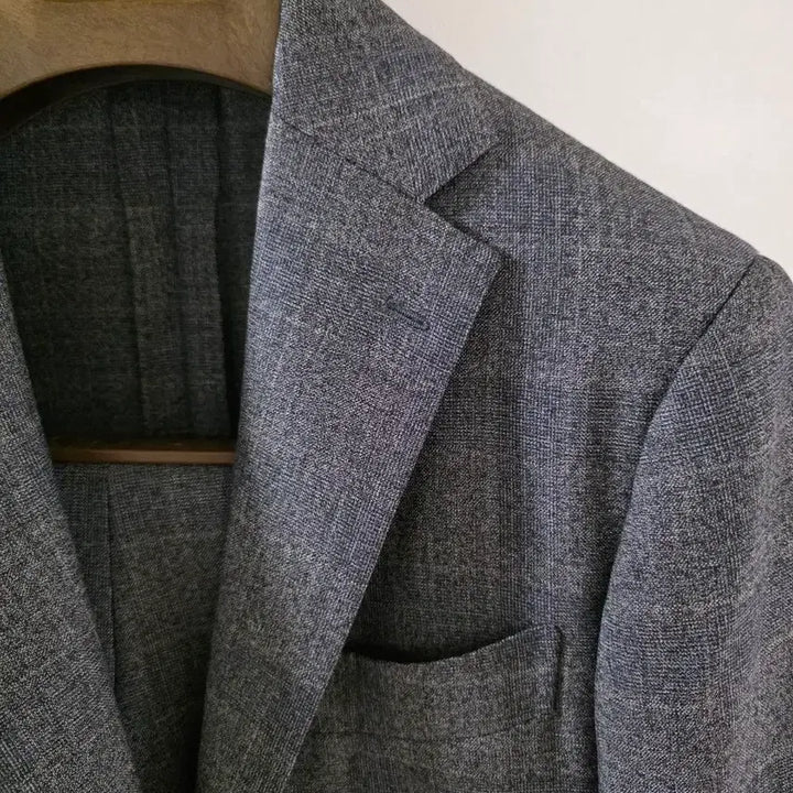 [BUNJANG] Ring Jacket Black Label Gray Glen Check Suit / 링자켓 블랙라벨 그레이 글렌체크 수트