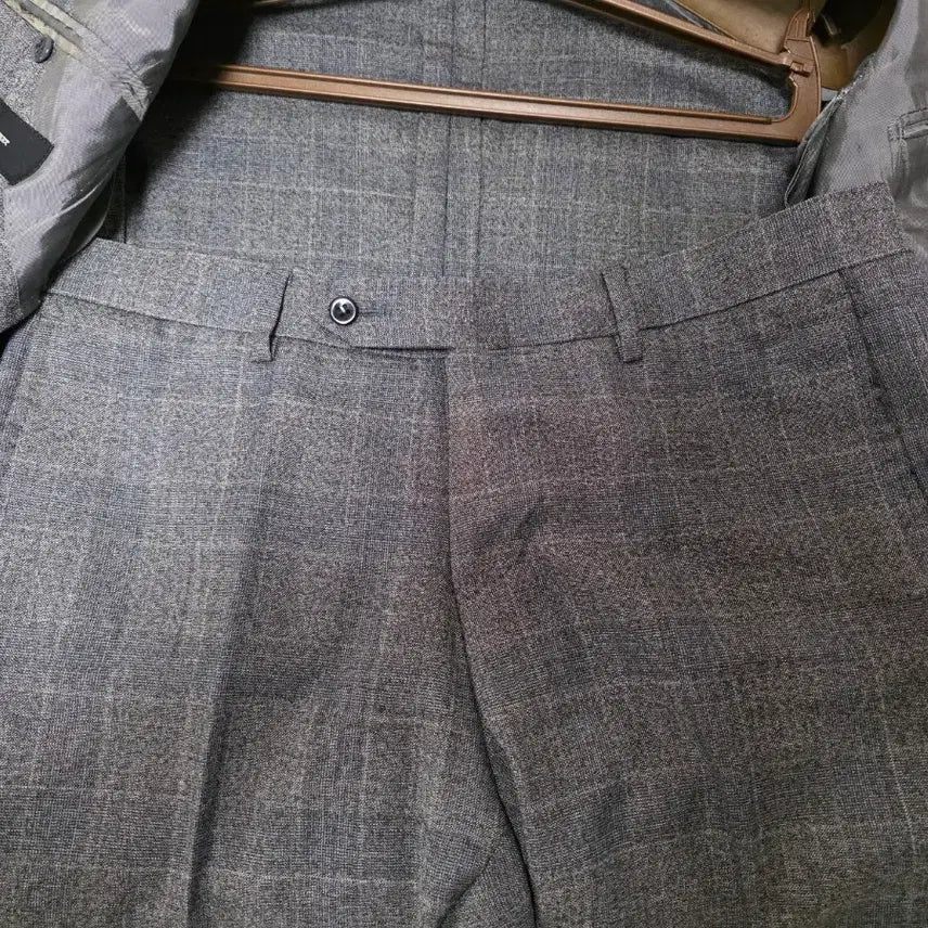 [BUNJANG] Ring Jacket Black Label Gray Glen Check Suit / 링자켓 블랙라벨 그레이 글렌체크 수트
