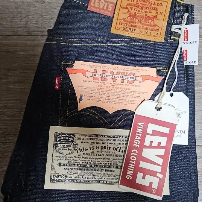[BUNJANG] Levi's LVC 1944 501 Rigid Jeans / 리바이스 LVC 1944 501 리지드 USA 콘밀 30x34