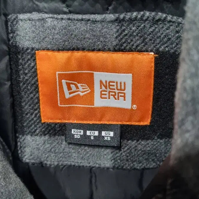 [BUNJANG] NEW ERA Check Quilted Coat Jacket (Men's S) / 뉴에라(NEW ERA) 체크 모 누빔 코트자켓 남성95~100(표기s)