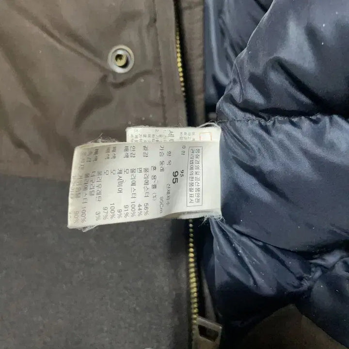 [BUNJANG] Time Homme Cashmere Goose Down Half Padding / [95] 타임옴므 캐시미어 거위털 하프 패딩