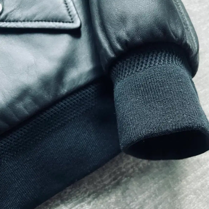 [BUNJANG] Burberry A2 Bomber Jacket / 버버리 명작 italy made 램스킨 캐시미어 안감 A2 봄버 자켓