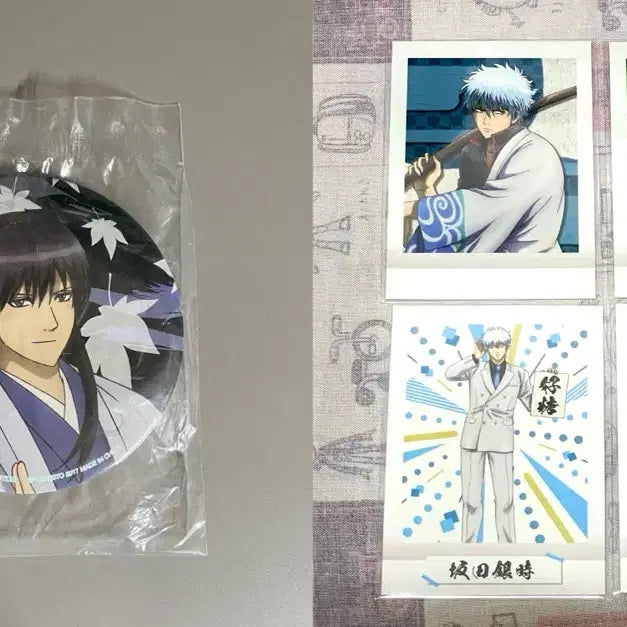 [BUNJANG] Gintama Pacha Can Badge Set / 은혼 파샤 캔뱃지 긴토키 히지카타 가츠라