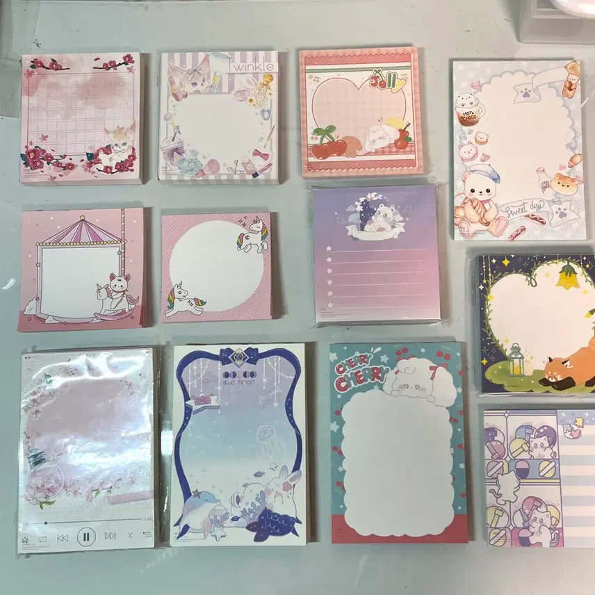 [BUNJANG] Manet Memo Pad Bundle Set / 마넷 떡메모지 12종 일괄 / 개별