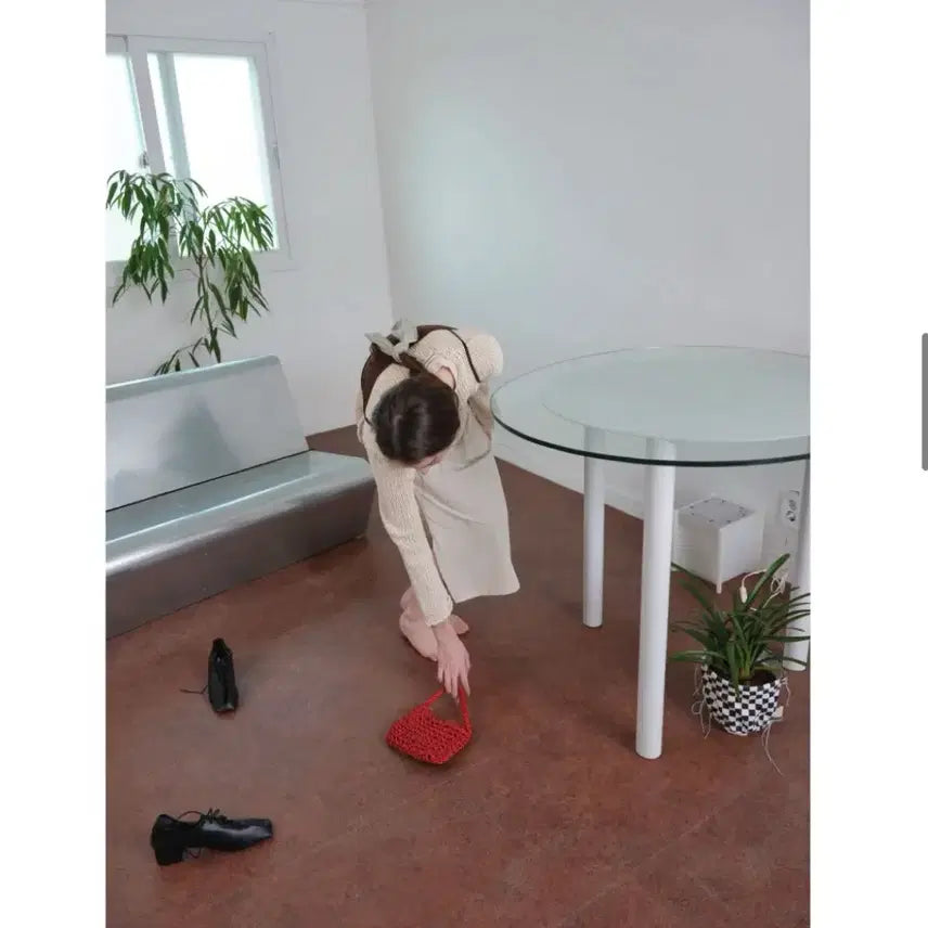 [BUNJANG] Nothing Everthing Red Shoulder Bag / 낫띵에브리띵 가방